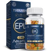 Турамин эссенциальные фосфолипиды EPL (Лецитин соевый) капс. №90 ВИС/Россия