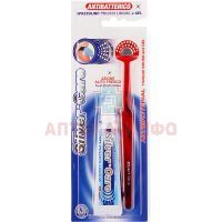 Набор SILVER CARE д/чистки языка (щетка, антибакт. гель) (арт. 4113) Spazzolificio Plave/Италия