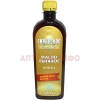 Льняное масло "Сибирское" бут. 500мл Компас Здоровья/Россия