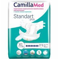 Подгузники для взрослых CamillaMed Standart+ разм. XL №10 ВИП Камилла/Россия