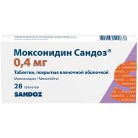 Моксонидин Сандоз таб. п/пл. об. 0,4мг №28 Salutas Pharma/Германия