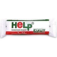 Бинт HELP марлевый н/стер. 7м х 14см (инд. уп.) (36г/кв.м) (Эвтекс)