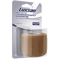 Бинт Luxsan самофикс. эласт. 4х4 (беж.) Интертекс