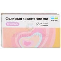 Фолиевая кислота Пренаталь таб. 100мг №90 (400мкг) Обновление ПФК