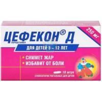 Цефекон Д супп. рект. д/дет. 250мг №10 Нижфарм/Россия