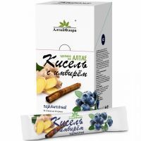 Кисель АЛТАЙФЛОРА имбирный Черника 20г №10 Алтайская чайная компания/Россия