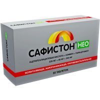 Сафистон Нео таб. 320мг+40мг+240мг №30 уп. яч. конт. пач. карт. Озон/Россия