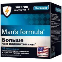 Мен-с формула Больше чем поливитамины Энергия+Иммунитет капс. №60 Kelker Pharma Inc./США/Биовид/Россия