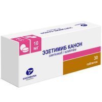 Эзетимиб Канон таб. 10мг №30 Канонфарма Продакшн