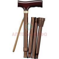 Трость опорная TRIVES скрадная с ручкой и ремешком, цвет бронза Нова TN-131 Тривес/Россия