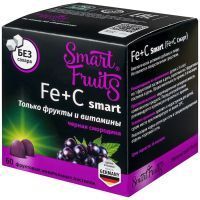 Смарт Фрутс Fe+C Smart (Fe+C Смарт) пастилки жев. №60 (фруктовые) Paradise Fruits/Германия/Фарм/Россия