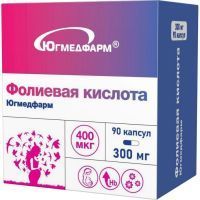 Фолиевая кислота капс. 300мг №90 Югмедфарм/Россия