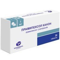 Прамипексол Канон таб. 1мг №30 Канонфарма Продакшн/Россия