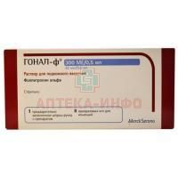 Гонал-Ф шприц-ручка(р-р д/п/к введ.) 22мкг 0,5мл (300МЕ) №1 + 8 игл Merck Serono S.p.A./Италия