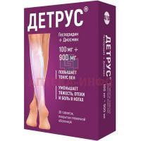 Детрус таб. п/пл. об. 100мг+900мг №30 АВВА РУС