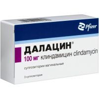 Далацин супп. ваг. 100мг №3 Pharmacia&Upjohn/США