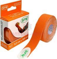 Лента SFM-PLASTER 2,5см х 500см кинезиологическая на хлоп. основе (оранж.) SFM Hospital Products/Германия
