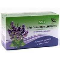 Фиточай АЛТАЙСКИЙ №23 при сахарном диабете пак.-фильтр 1,5г №20 Универсал-Фарма/Россия