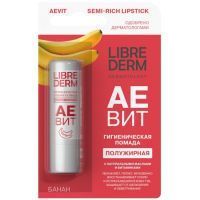 Аевит "Либридерм" (Librederm) помада д/губ п/жирная Банан 4г Биофармлаб/Россия