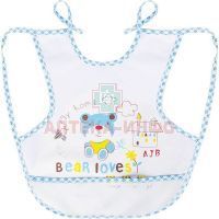 Слюнявчик БУСИНКА махровый с карманом 29 х 28см (арт. 1038) Guangzhou Holdings Sinok/Китай