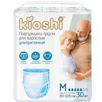 Подгузники-трусики для взрослых Kioshi бумажные разм. M №30 Fujian Hengda Sanitary Products/Япония