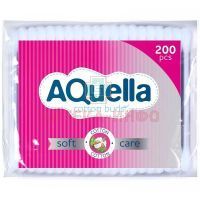 Ватные палочки AQUELLA №200 (п/э.) Коттон клаб