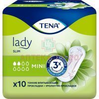 Прокладки урологические TENA Lady Slim Mini п/недерж. №10 Essity Operations Hoogezand B.V./Нидерланды