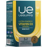 UESUPPS (УЕСАППС) Ультра Энерджи Витамин D3 2000МЕ капс. №240 Ultra Energy Supplements Trading L.L.C/ОАЭ