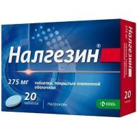 Налгезин таб. п/пл. об. 275мг №20 Unichem Laboratories/Индия/KRKA/Словения