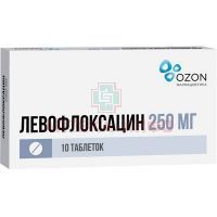 Левофлоксацин таб. п/пл. об. 250мг №10 Озон