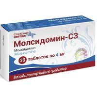 Молсидомин-СЗ таб. 4мг №30 Северная звезда