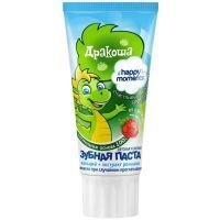 Зубная паста детская HAPPY MOMENTS Дракоша гелевая клубника 60мл Юнилевер Русь/Россия