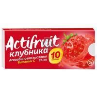 АКТИФРУТ ВИТАМИН С таб. жев. с сахаром 2,5г №10 (клубника) Аматег ОДО