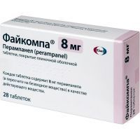 Файкомпа таб. п/пл. об. 8мг №28 EISAI/Япония/EISAI/Соединенное королевство
