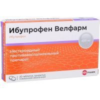 Ибупрофен Велфарм таб. п/пл. об. 400мг №20 Велфарм-М