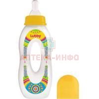 Бутылочка детская LUBBY "Бублик" с соской 250мл (арт. 12030) Yellowcare/Таиланд