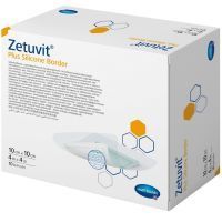 Повязка ZETUVIT Plus Silicone Border суперабсорбирующая стер. с силик. слоем 10см х 10см №10 Пауль Хартманн/Германия