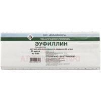 Эуфиллин амп.(р-р в/в введ.) 24мг/мл 5мл №10 (короб. карт.) Дальхимфарм