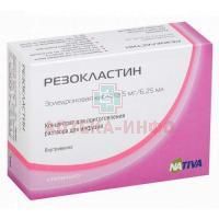 Резокластин фл.(конц. д/приг. р-ра д/инф.) 5мг/6,25мл 6,25мл №1 (т/с) Натива
