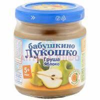 Пюре БАБУШКИНО ЛУКОШКО яблоко/груша (с 5 мес.) 100г Фаустово