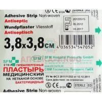Лейкопластырь бактерицидный SFM STRIP 3,8см х 3,8cм (неткан. основа) SFM Hospital Products/Германия