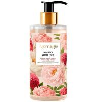 Мыло AromaBio (АромаБио) д/рук Бархатный пион и масло розы 290мл Фитокосметик/Россия