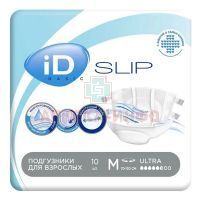 Подгузники для взрослых ID Slip Basic Ultra M №10 Онтэкс/Россия