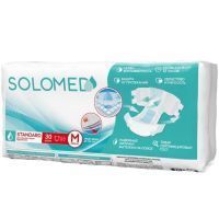 Подгузники для взрослых SOLOMED Standart Medium №30 Фламинго/Россия