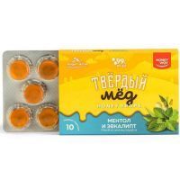 Карамель Твердый мед медовая Ментол и эвкалипт 30г Хани Вэй/Россия