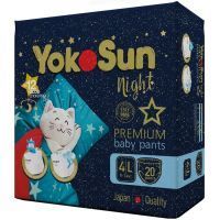 Подгузники-трусики YOKOSUN PREMIUM ночные разм. L (9-14кг) №20 Xiamen Ailixing Import and Export/Китай