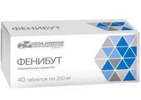 Фенибут таб. 250мг №40 Усолье-Сибирский ХФК/Россия