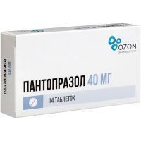 Пантопразол таб. кишечнораств. п/об. 40мг №14 Озон