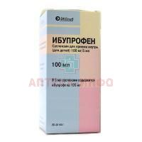 Ибупрофен фл.(сусп. д/приема внутрь д/детей) 100мг/5мл 100мл №1 (корич. стекло)+мерная ложка Эколаб