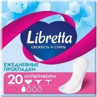 Прокладки гигиенические Libretta ежедн. Свежесть и стиль мультиформ №20 GuangDong Kawada Sanitary Products Co/Китай